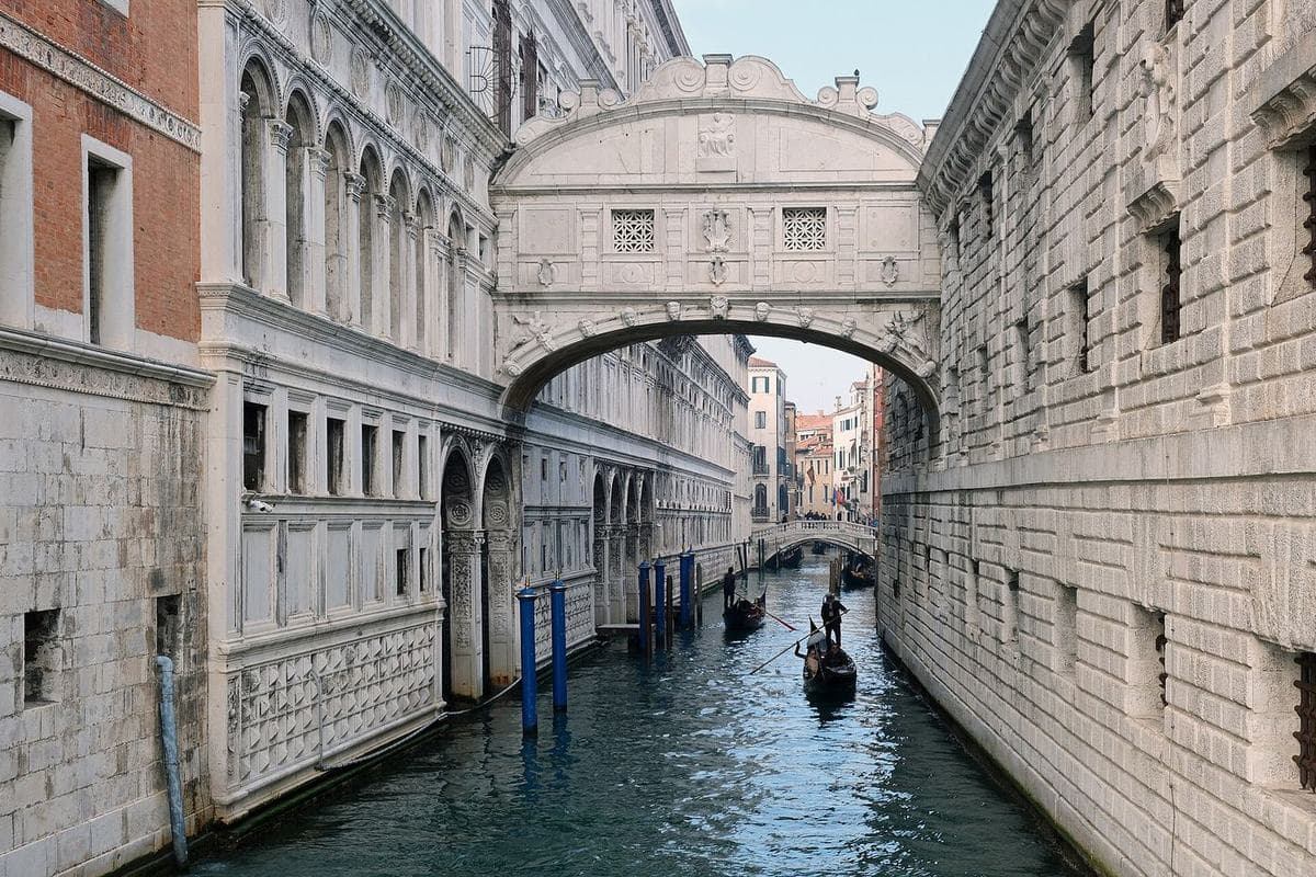 The Bridge of Sighs between the Doge's Palace and the prisons